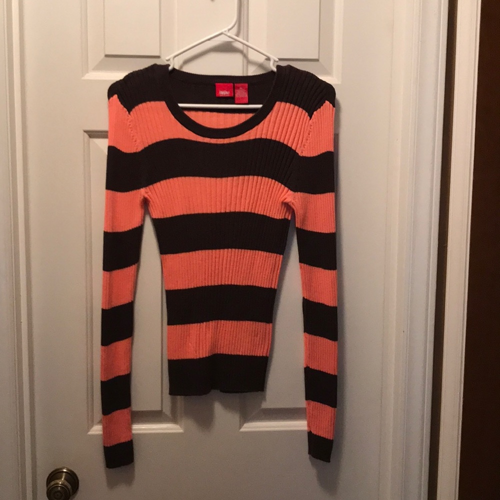 Mossimo Sweater Brown/Coral Sz XL